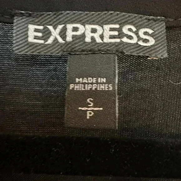 Express | Blue & Brown Floral Sleeveless Front Lace Up Blouse Size S Small - Picture 3 of 5